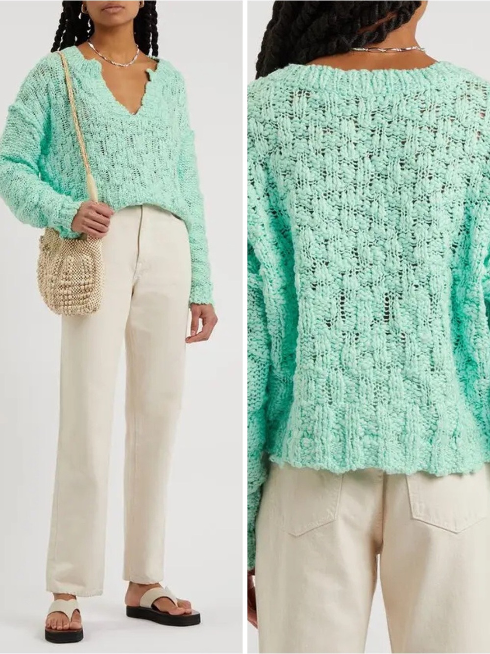 Free People Josephine Pullover Sweater in Frozen Melon